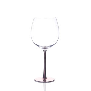 Verres à vin rouge en cristal transparent faits à la main en gros avec électroplaqué or rose pour la décoration de <span class=keywords><strong>mariage</strong></span> - Product Image 3