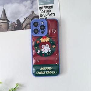 Étui de téléphone mobile BAILI pour Samsung A16/A36/A06/A14/A25 5G, <span class=keywords><strong>coque</strong></span> de téléphone <span class=keywords><strong>personnalisée</strong></span> avec impression de Noël mignonne, rembourrage en duvet - Product Image 6