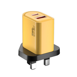 Cargador GaN todo en uno de 30W con puertos duales de 1/2 puertos PD3.0 y QC3.0 Adaptador de fuente de alimentación para viajes globales (enchufes EU/US/UK) - Product Image 4