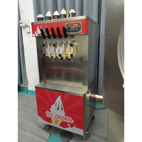 Machine à glace molle commerciale multifonctionnelle 3,3 kW, vente chaude, 45-55 L/H, en acier inoxydable