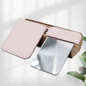 1PC Metal Ultra-<b>thin</b> Mini Makeup <b>Mirror</b> Portable Stainless Steel Compact Pocket Hand Personalized Beauty Cosmetic <b>Mirrors</b> Gift - Product Image 2