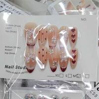 Uñas Postizas Hechas a Mano con Diseño Aleatorio, 10 Piezas/Juego, Venta al Por Mayor, Se Aceptan Personalizaciones para Salones de Uñas