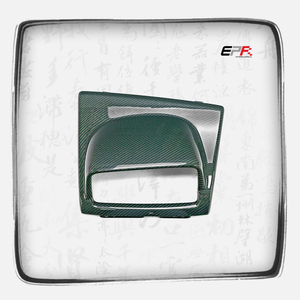 Couvre-moteur Nissan Skyline R34 GTR/GTT noir-vert en carbone mixte MFD, prend en charge les matériaux de tissage personnalisés - Product Image 1