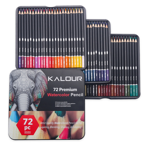 KALOUR Ensemble de <span class=keywords><strong>72</strong></span> <span class=keywords><strong>crayons</strong></span> <span class=keywords><strong>aquarellables</strong></span> professionnels dans une boîte en étain avec <span class=keywords><strong>crayons</strong></span> solubles dans l'eau et couleurs vibrantes pour le dessin et l'esquisse - Product Image 5