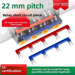 Conector Corto para Relés, Separación <span class=keywords><strong>de</strong></span> 22mm, Tira <span class=keywords><strong>de</strong></span> Conexión, Tira <span class=keywords><strong>de</strong></span> Terminales, Tira <span class=keywords><strong>de</strong></span> Puente - Product Image 6