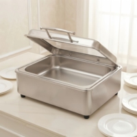 Ensemble de réchauds de style arabe, équipement de buffet en acier inoxydable, chauffe-plats professionnels pour événements de restauration