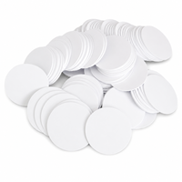 Autocollant NFC rond en PVC de 25 mm, NFC213 215 216 RFID, jeton NFC, carte RFID pour le partage d'URL sur les réseaux sociaux
