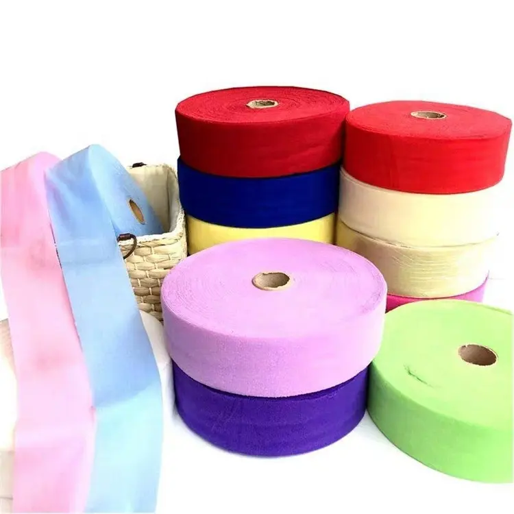 Commercio all'ingrosso poliestere personalizzato morbido lavorato a maglia pennello taglio bordo del nastro del panno del tessuto nastro vincolante materasso cucitura tessuto