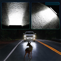 Pack de 2 barres LED de 6 pouces, fines, 2 rangées, 72W, faisceau combiné, pour pare-chocs avant, feux de brouillard pour Polaris Ranger