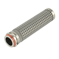 Élément filtrant plié en acier inoxydable 316L de qualité alimentaire, 1 µm, avec raccord NPT 1/2 pouce pour les systèmes de traitement des produits laitiers et des jus