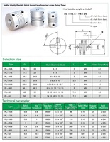 Coupleur d'arbre de mâchoire d'imprimante 3D de moteur de CNC de 5mm x 8mm accouplement flexible de 5mm-8mm 5x8mm