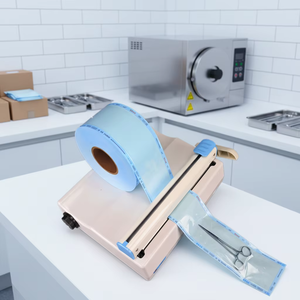 Rollos de Bolsas para Esterilización en Autoclave de Grado Médico, Bolsas Desechables para Uso en Consultorios Dentales, Tamaño <span class=keywords><strong>Universal</strong></span> para Piezas de Mano y Herramientas - Product Image 1