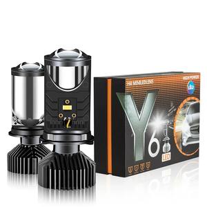 H4 9003 HB2 LED faro lampada Kit con Mini proiettore lente ventola di raffreddamento 20000LM Automobile Hi/Lo fascio lampadina 12V 6500K bianco Y6 - Product Image 1