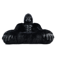 Costume de Gorille Gonflable de Luxe sur le Thème des Animaux Personnalisés, Costume de Gorille, Nouveau, Canapé-Lit en Forme de Gorille, 3-5 Personnes Assises