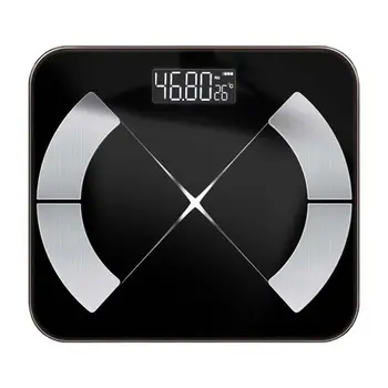 アプリに接続された強化ガラス体重計を備えたXZXスマート体脂肪計
