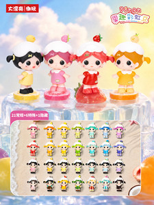 Nuevo Lanzamiento: Juguete de Moda Piupu Fruit Fun, Serie <span class=keywords><strong>Rainbow</strong></span> Bean, Linda Figura de Cristal en Caja Sorpresa, Muñeca Decorativa para Escritorio, Regalo - Product Image 2