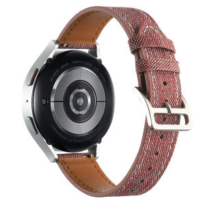 Montre intelligente Watchbnd Mode Femmes Hommes <span class=keywords><strong>Bracelet</strong></span> 20mm <span class=keywords><strong>Bracelet</strong></span> de montre en cuir véritable pour Samsung <span class=keywords><strong>Galaxy</strong></span> <span class=keywords><strong>Watch</strong></span> Band - Product Image 3