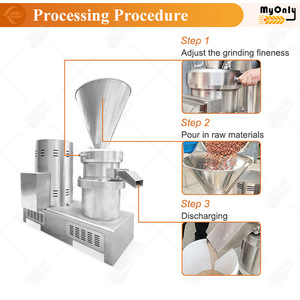 Thương mại của tôi tahini keo nhà máy mè xay hạnh nhân dán máy xay quá trình Nhà sản xuất hạt đậu phộng bơ làm cho máy - Product Image 3