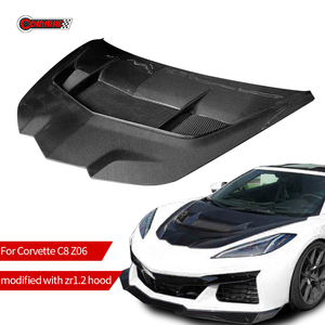 Nuevo Diseño de Última Generación, Cubierta de Fibra de Carbono para el Capó del Motor, Estilo ZR1 ZR1.2, para <span class=keywords><strong>Chevrolet</strong></span> Corvette <span class=keywords><strong>C8</strong></span> Z06, Piezas de Auto - Product Image 1