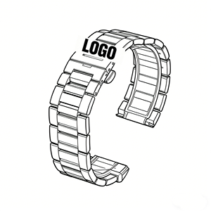 Cinturino per Orologio in Acciaio Inossidabile 316L Personalizzato da 60 Anni, Bracciale in Metallo Lavorato CNC ad Alta Precisione con Finitura Spazzolata e Lucida di Lusso - Product Image 2