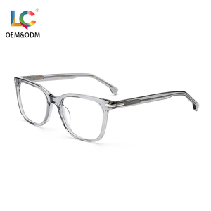 Thời trang handmade Luxury retro hình chữ nhật quang học Acetate Kính <span class=keywords><strong>Frames</strong></span> với grey Kính mắt trong suốt cho phụ nữ người đàn ông Unisex - Product Image 1