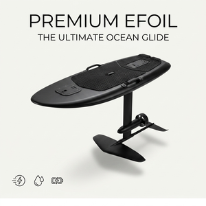 Planche de surf hydrofoil personnalisable Obsidian Stealth Efoil, design élégant et épuré, propulseur puissant, cruiser marin Aquaglider - Product Image 1