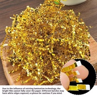 100G de papier de soie froissé en raphia coupé en spirale pour décorations de fête, cadeaux, boîtes et paniers