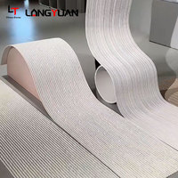 Panneau en argile flexible à texture tissée en chanvre 600x1200mm, plaque de brique souple MCM ignifuge pour la décoration de façade de bâtiment
