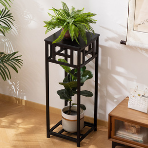 New Chinese style balcony flower stand, plant stand, living room hall household indoor floor flower pot storage rack - Product Image 1