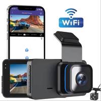 Caméra embarquée DVR 1080P pour voiture, écran IPS 3 pouces, vue complète, WiFi, capteur G