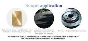 Lame <span class=keywords><strong>de</strong></span> découpe diamantée pour la sectionnement des métaux, la préparation d'échantillons métallographiques et la coupe <span class=keywords><strong>de</strong></span> précision - Product Image 3