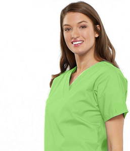 Blusa Médico <span class=keywords><strong>para</strong></span> Mujer con Cuello en V, Corte Tradicional, Manga Murciélago y Tela Resistente a la Decoloración - Product Image 4