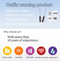 54cm Led Trafic Baton Clignotant Stroboscopique Lumières Haute Visible Feux De Travail Panneaux De Signalisation Avertissement Bâton Baguettes