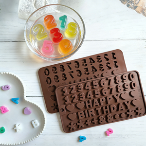 Moldes <span class=keywords><strong>de</strong></span> Silicona Rectangulares para Letras y Números, Reutilizables para Chocolate, Dulces, Símbolos <span class=keywords><strong>de</strong></span> Cumpleaños, Pasteles, Galletas y Cubitos <span class=keywords><strong>de</strong></span> Hielo - Product Image 6