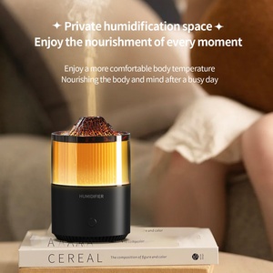 Humidificateur ultrasonique en gros d'usine avec pulvérisation super fine, diffuseur d'air aromathérapie à flamme automatique - Product Image 2