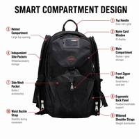 Sac à dos de patinage à roulettes en gros, sac de patinage de vitesse en tissu Oxford épaissi avec compartiment pour casque et poches latérales, 3 couleurs