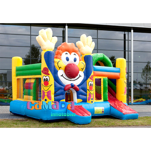 Zirkus đa chơi chú hề bouncy lâu đài hupfburg huyền diệu chú hề Bouncer xiếc <span class=keywords><strong>Inflatable</strong></span> nhà bị trả lại để bán - Product Image 4