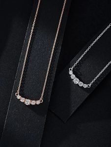 Collier Xinfly Style 2024 en or 18 carats avec diamant naturel de 0,23 ct, collier à chaîne tendance - Product Image 5