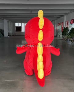 Disfraz <span class=keywords><strong>de</strong></span> dinosaurio inflable rojo realista para representaciones teatrales, desfiles <span class=keywords><strong>de</strong></span> festivales, disfraz <span class=keywords><strong>de</strong></span> Mascota, <span class=keywords><strong>alquiler</strong></span> <span class=keywords><strong>de</strong></span> Cosplay para caminar - Product Image 5