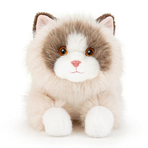Peluche Realistico di Gatto <span class=keywords><strong>Ragdoll</strong></span>, Morbido Giocattolo Simulazione Realistica, Bambola Gattino Personalizzabile, Compagno di Sonno per Bambini - Product Image 1
