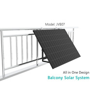 Installation solaire PV pour balcon Système de montage de balcon solaire avec micro-onduleur 800W et supports rétractables avec panneaux Topcon