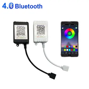 APP Phone RGB RGBW Điều Khiển LED Điều Khiển Không Dây DC 5V 12V 24V IR Không Dây Từ Xa Dimmer Cho LED Strip Đen Trắng