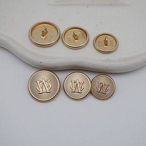 Rose Gold Kim Loại Ngắn Nút Vàng-Mạ Nổi Bảng Chữ Cái Kẽm Hợp Kim Kim Thêu Xử Lý Phù Hợp Với Bán Buôn Có Sẵn - Product Image 1