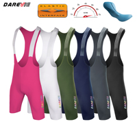 Darevie Cuissard de cyclisme rembourré unisexe taille haute respirant sans couture