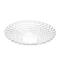 Plateau à fruits rond en acrylique créatif, modèle BY-8100, pour utilisation dans les bars KTV, les hôtels - Plateau transparent pour en-cas et fruits secs