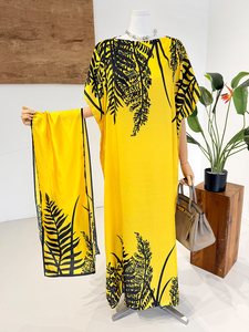 Vestido Floral Estampado de Moda Africana, Caftán Turco, Ropa Islámica, Abaya, Vestidos Musulmanes para Mujer, Vestido Elegante MooMoo - Product Image 1