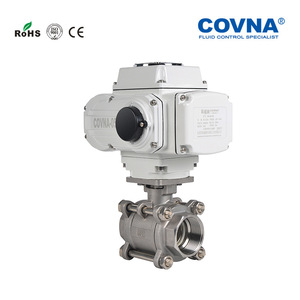 วาล์วบอลไฟฟ้าสแตนเลส DN20 DN80 แบบเกลียวสามชิ้น ควบคุมการไหล สำหรับใช้งานในอุตสาหกรรม - Product Image 2