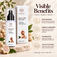 Tonique Visage Éclaircissant et Hydratant à la Truffe Blanche Fermentée, Oligopeptide, Niacinamide, Antioxydant, Unifiant le Teint, Lissant et Illuminateur