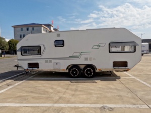 Muebles de Aluminio Completos, Libres de Formaldehído, Remolque de Viaje Moderno de Doble Eje, Caravana para Campamentos al Aire Libre - Product Image 4