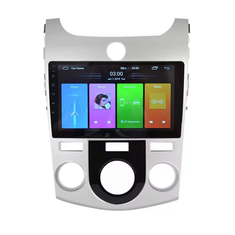 Android touch screen auto dvd radio Reverse video audio gps navigation-player für kia Forte cerato 2008-2012 manu ac